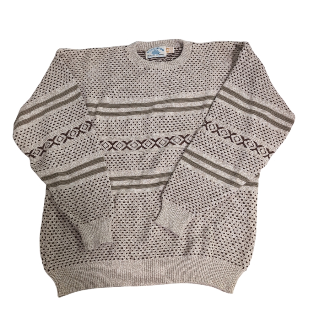 Hampton Bay Trading Co Vintage Sweater, Crew neck, made in USA, men's XL